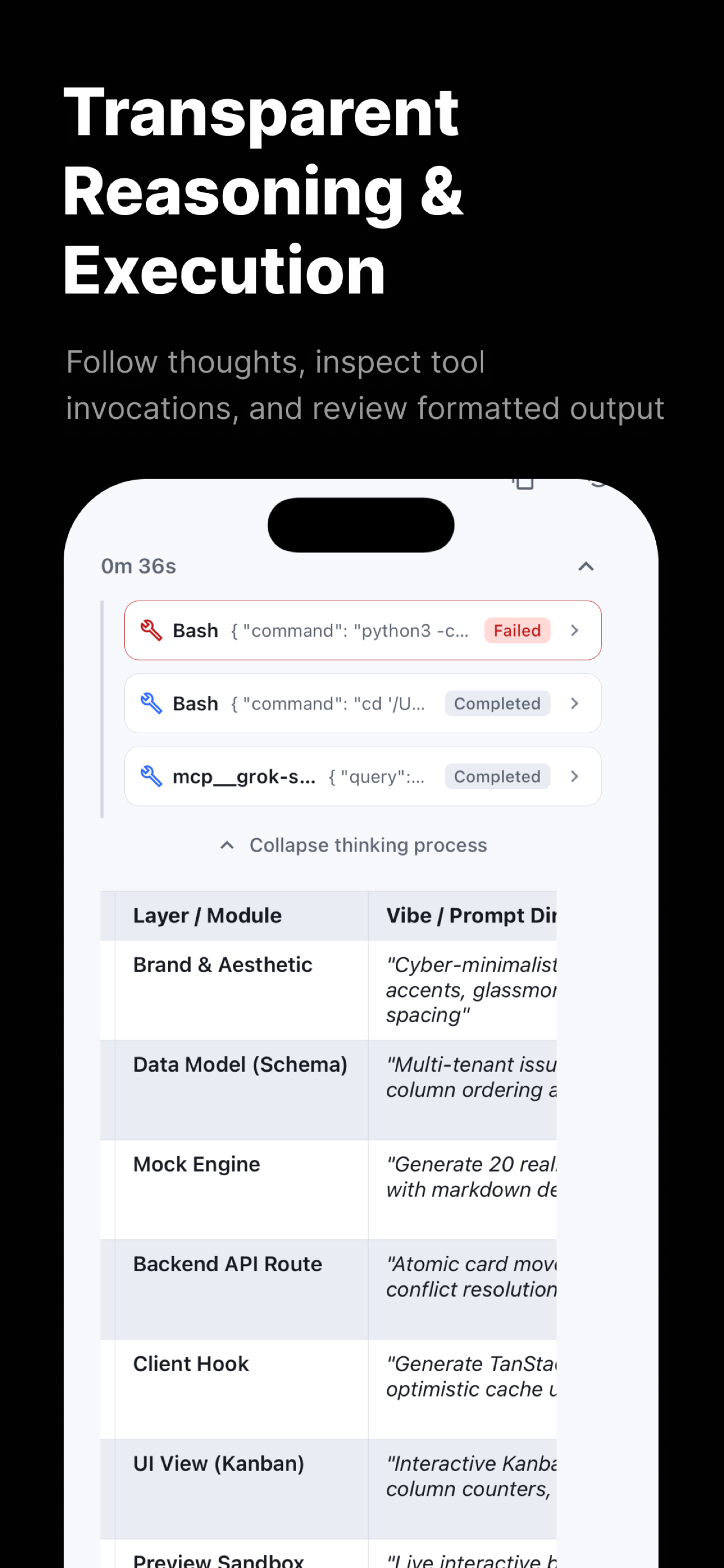 Cloud - Transparent Reasoning & Execution